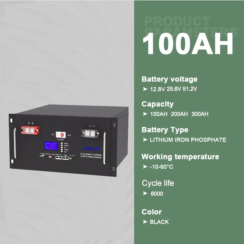 Smart BMS LiFePO4 5kwh 10kwh 20kwh 24V 48V 100Ah 200Ah 300Ah Lithium ion Server Rack Mounted Battery Pack For Solar System