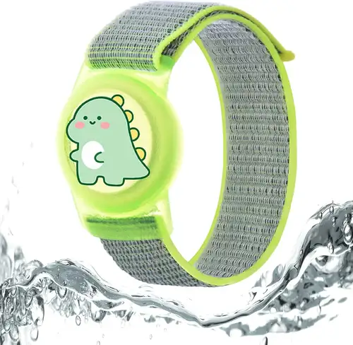 AirTag Bracelet for Kids, Waterproof Cute Cartoon Air Tag Holder for Kids with Full Coverage Design Silicone Hidden Wristband - Image 27