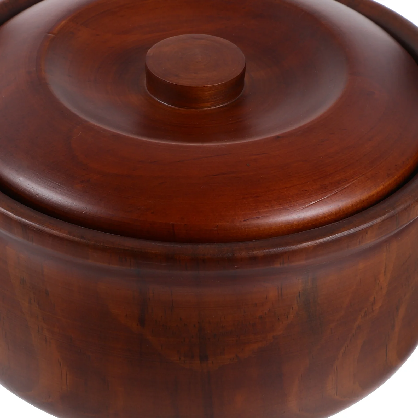 صندوق وجبات خفيفة وعاء خشبي 15-16x7.2 سنتيمتر مع غطاء للفواكه والحلويات والمكسرات المجففة تصميم بسيط أنيق تخزين المطبخ المنزلي #4