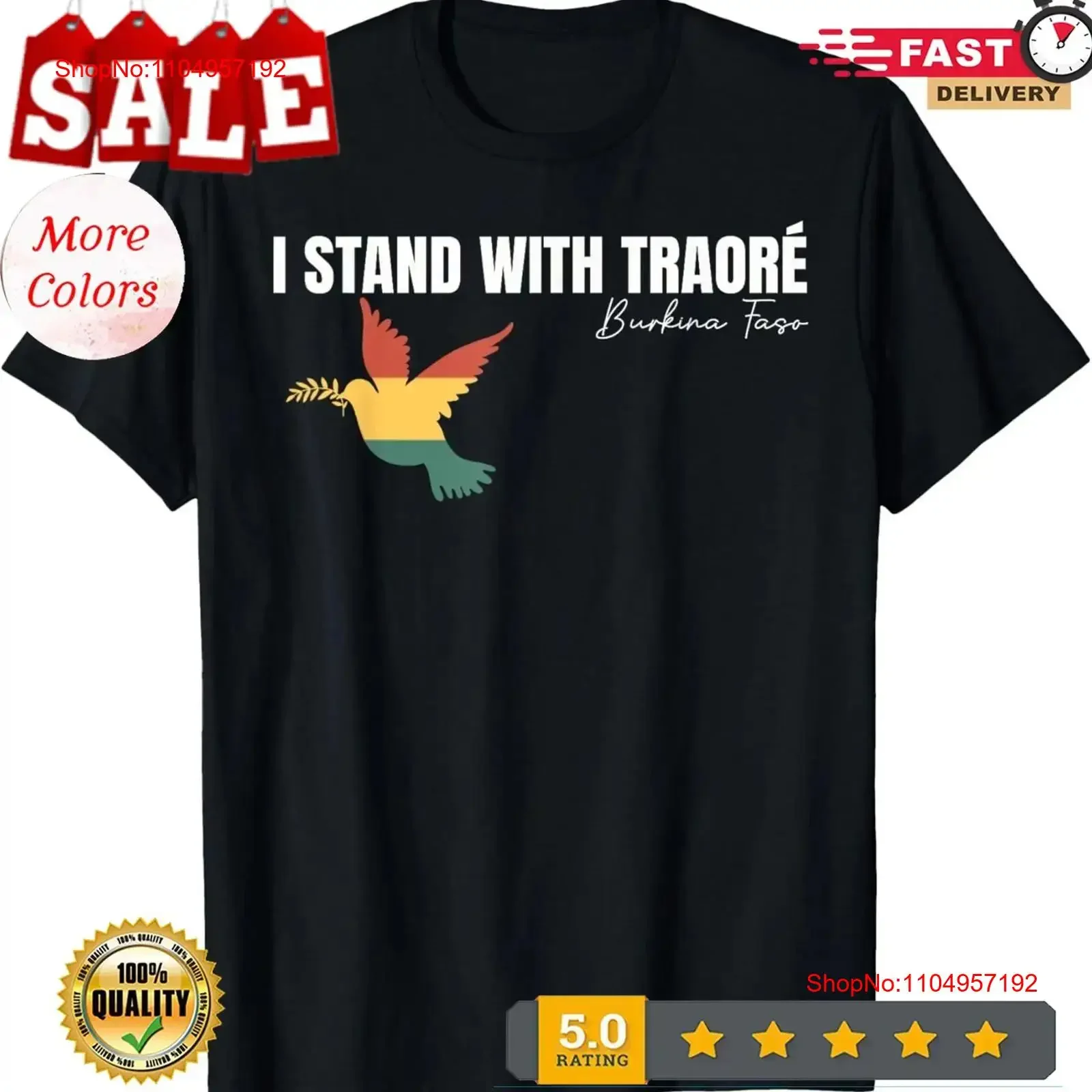 Estoy con Burkina Faso Ibrahim Traor Traore Pan camiseta africana vintage lavada Unisex cómodo elegante versátil