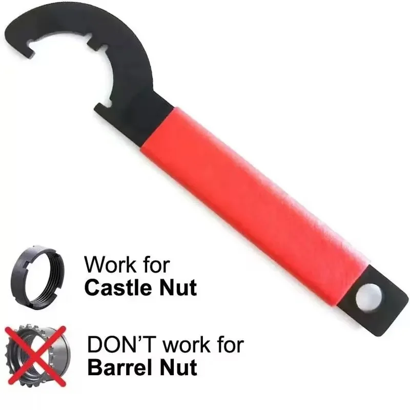 

Survival nut wrench, anti loosening nut wrench, suitable for round nuts, semi-circular water pipes, water meter wrench tools