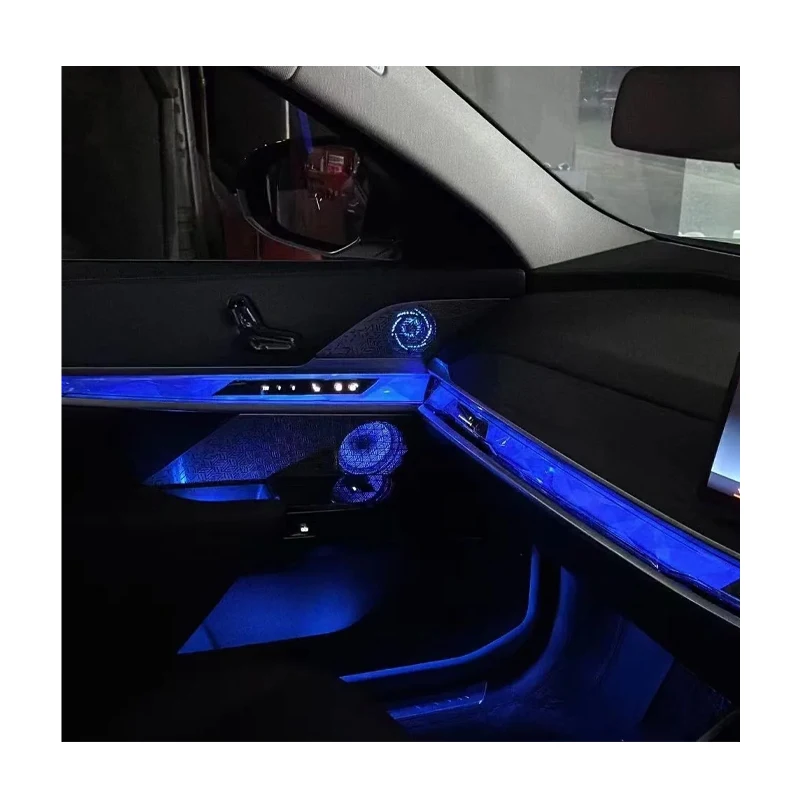 G70 Multicolor Flowing LED Speaker Cover Light for BMW 7 Series G70 Interior Upgrade Kit 64 Colors