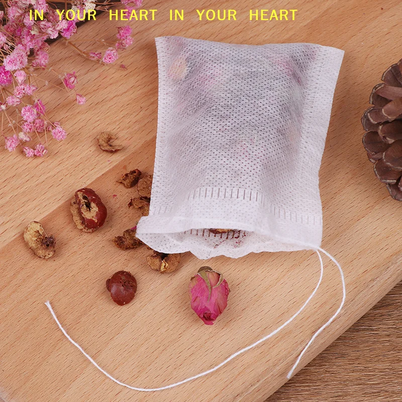【X】100Pcs/Lot Bags Tea Bags Infuser With String Heal Seal 7 x 9cm Sachet Filter Bag