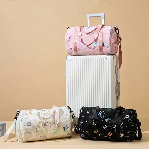 यूनिसेक्स ग्रैफिटी लेटर प्रिंट वाटरप्रूफ जिम योगा स्पोर्ट डांस ट्रैवल बैग क्रॉसबॉडी डिफ्लेशन बैग फिटनेस स्विमिंग वेट ड्राई स्टोरेज top 12 best sales डांस बैग - №4