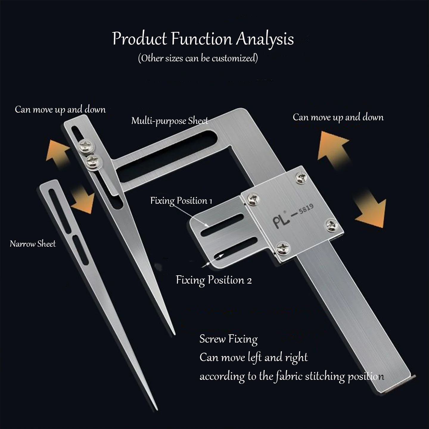 Garment Darts Sewing Tool Full Metal Multi Purpose Narrow Piece Ideal for Clothing Factories Garment Workshops Sewing Studios
