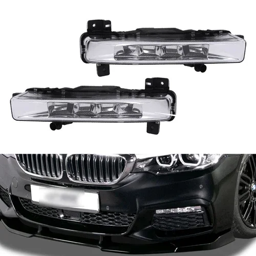Car LED DRL Fog Light For BMW 5‑Series G30 G38 2017‑2019 OE 63177349131 Left 63177349132 Right Daytime Running Lamp