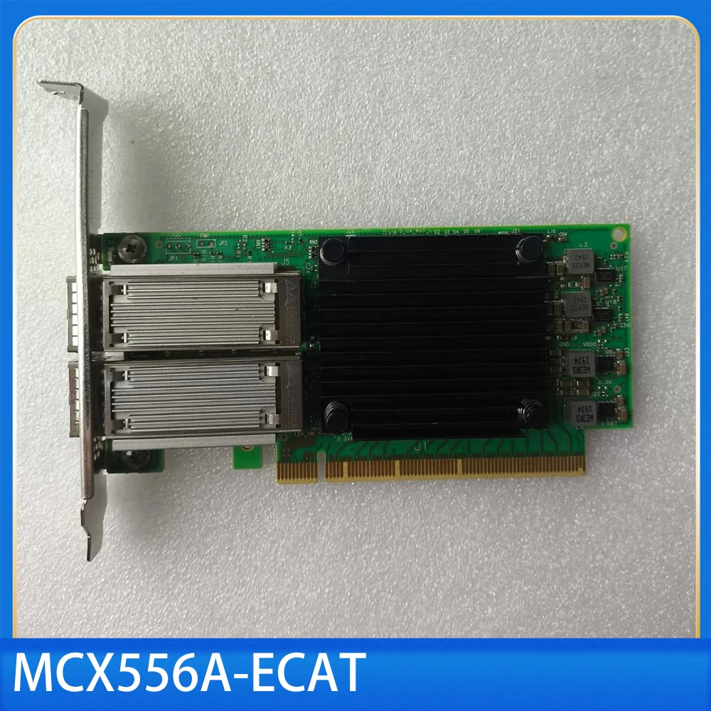 100G dual port fiber optic network card IB card MCX556A-ECAT