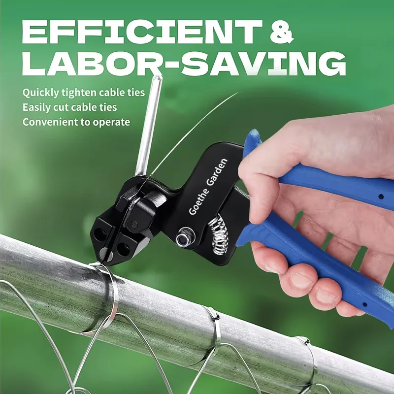 304 Stainless Steel Cable Tie Gun Set, Cable Tie Gun Kit, 201 Lbs Tensile Strength and UV-Resistant Self-Locking Metal Zipper for Agricultural Fencing, Pipe Installation, Construction, and Automotive Applications – Heavy-Duty Fastening System - view 5