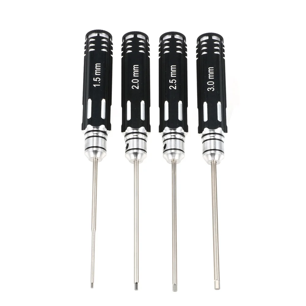 1.5mm 2.0mm 2.5mm 3.0mm Hexagonal Screwdriver Tools Kit for Helicopter Drone Aircraft Cars Boat Model Repair Tools