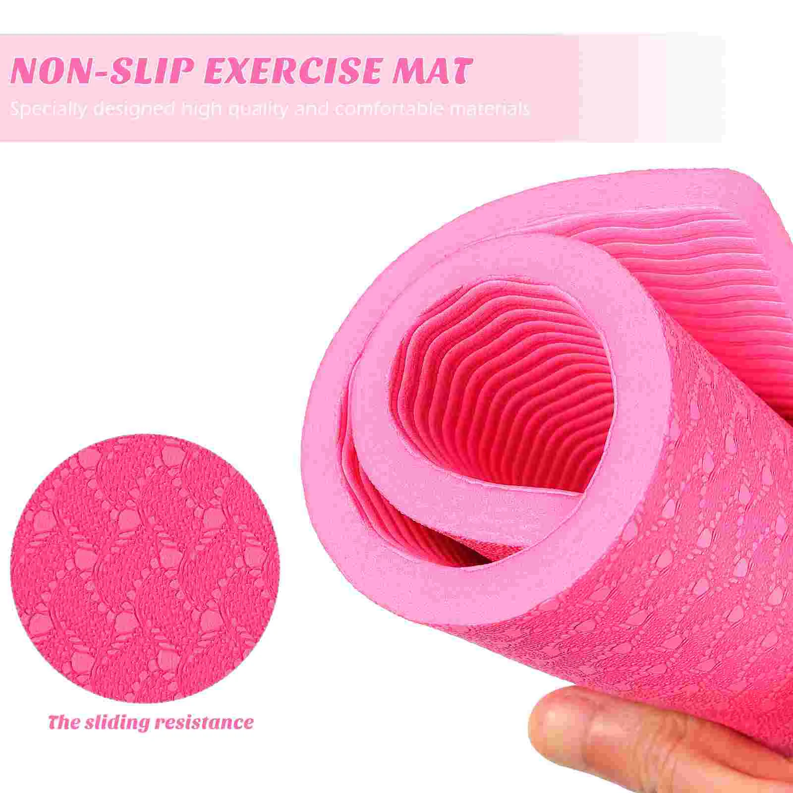 Kneeling Mat Exercise Non-skid Yoga Non-slip TPE Fitness Men and Women Pilates Pad