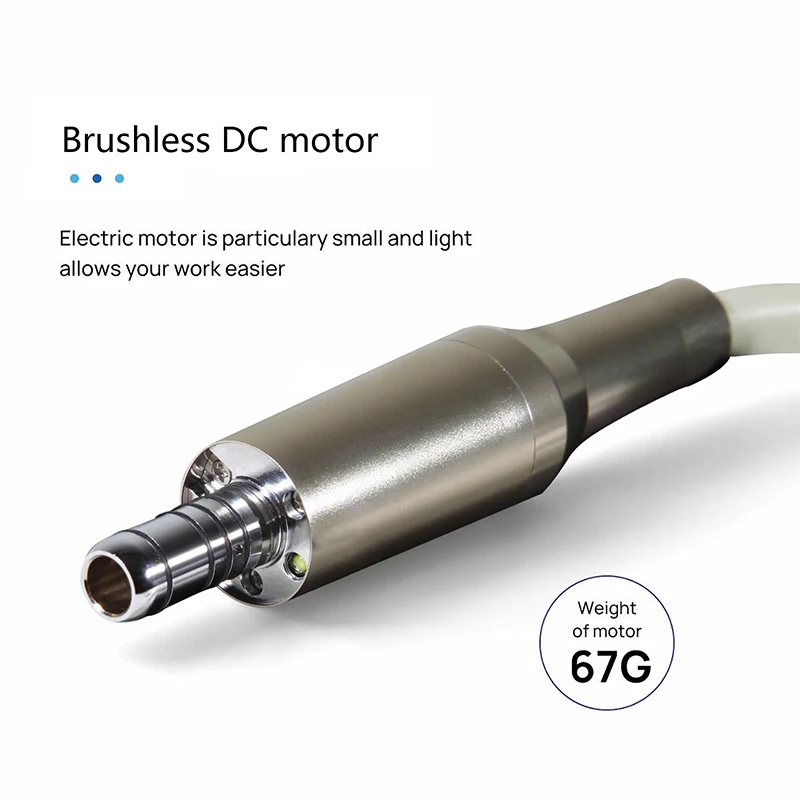 Dental Electric Micromotor Multifunctional with Water Tank and Fiber Optic Handle Internal Water Spray Electric Motor Equipment