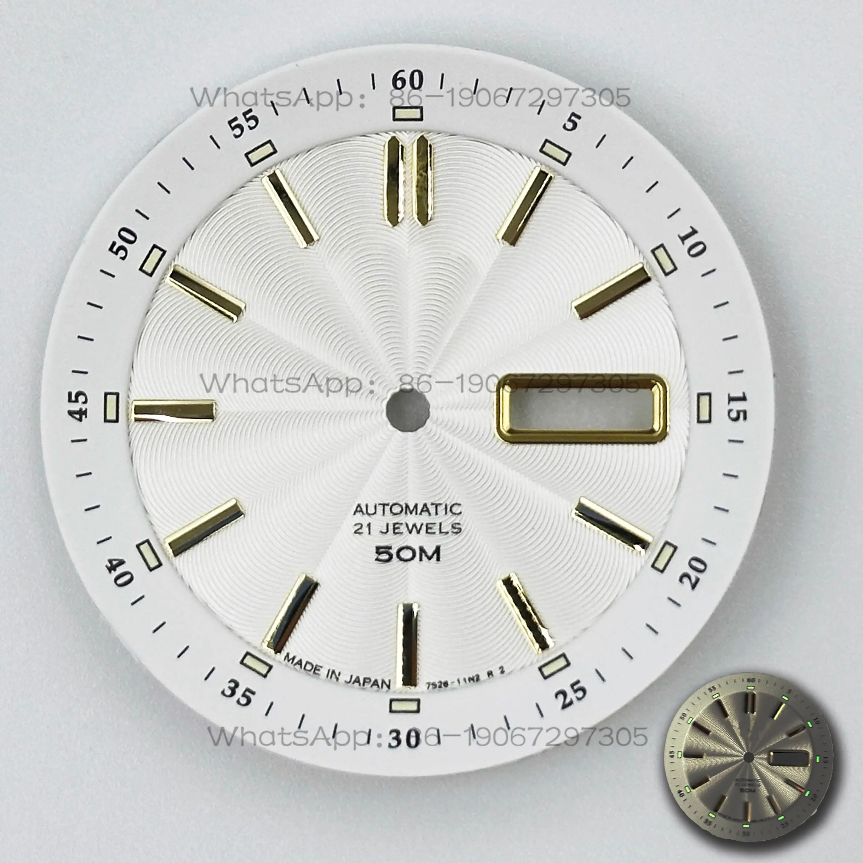 

Customized New NH36 Retro Dial Diameter 35.5mm Mechanical Watch Modified NH35 Green Luminous Surface Watch Accessories