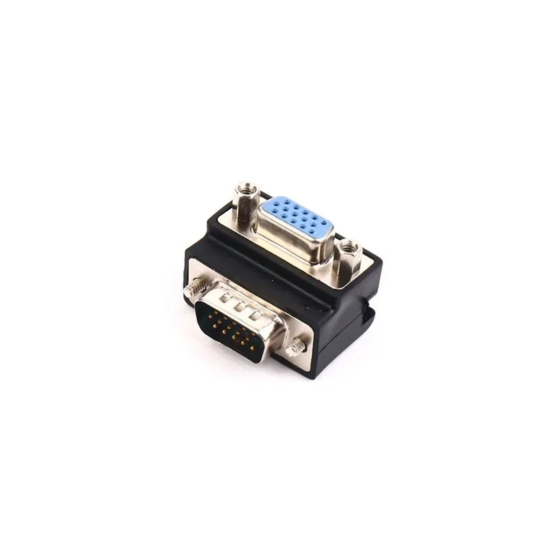 Angle 90 Degree DB 9 Pin  9pin DB9 RS232 Male To Female Extension Cable Adapter Convertor