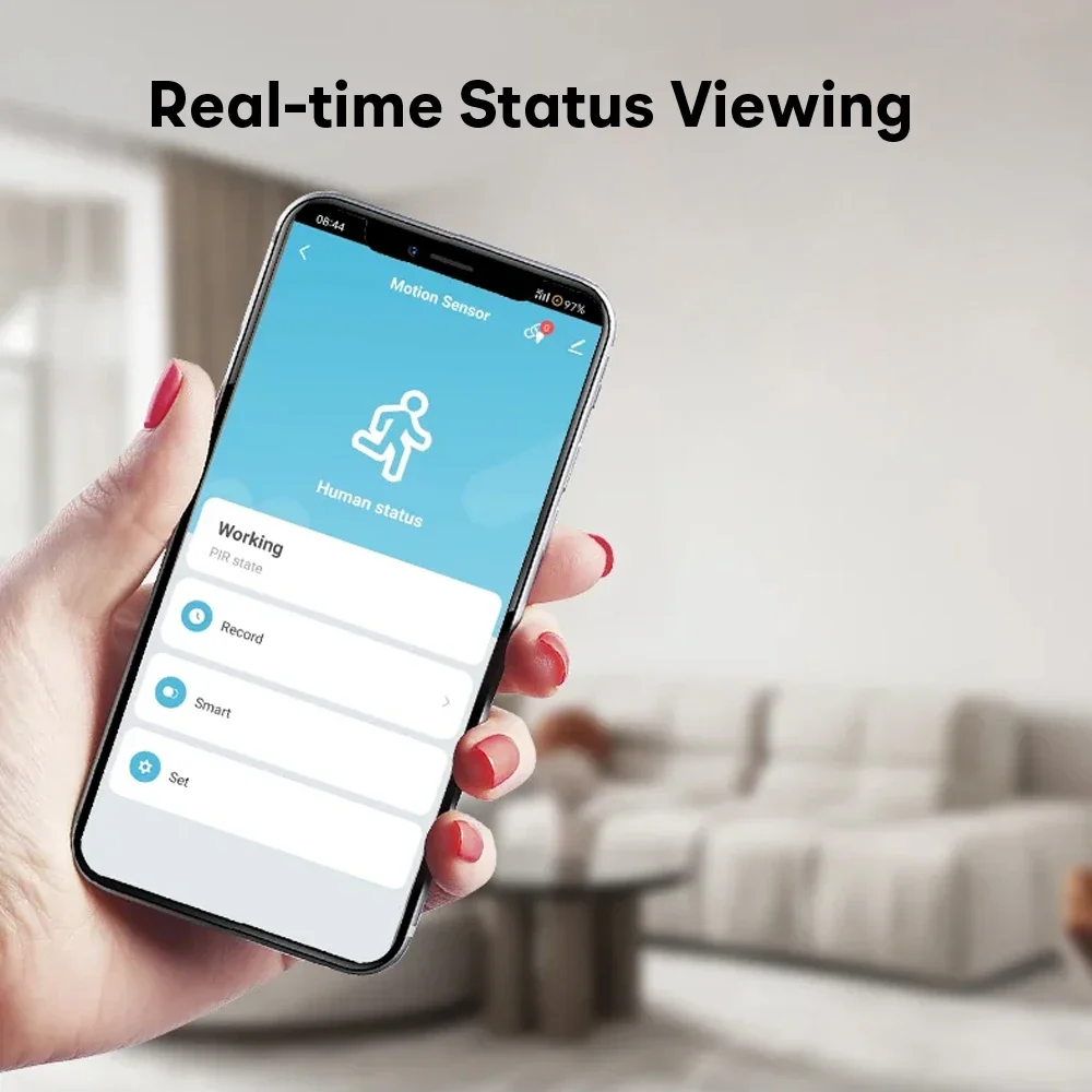 Tuya-インテリジェントpirモーションセンサー,磁気ベース,360 ° 回転,人体動き検出,ホームセキュリティアラーム