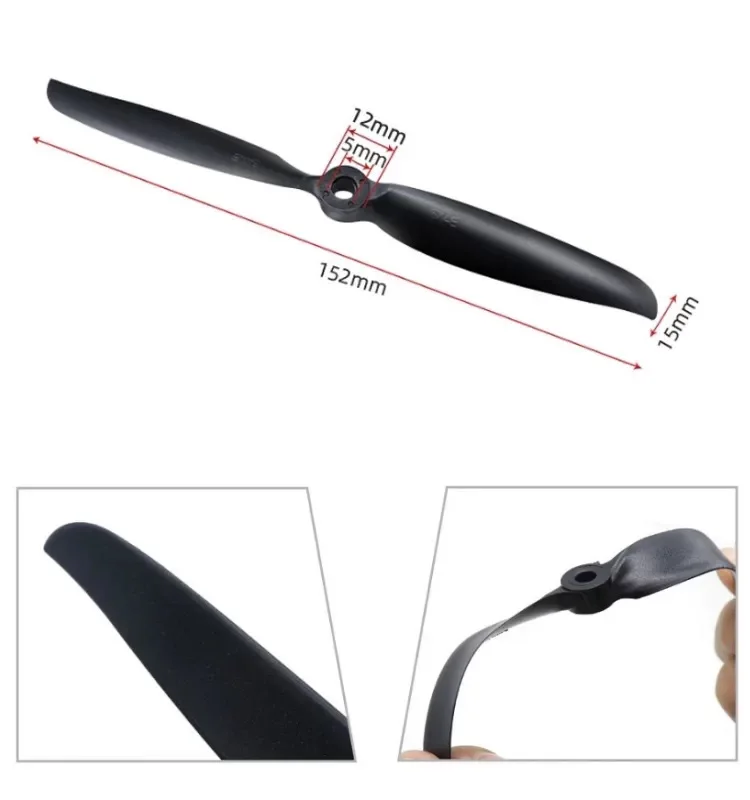6040E propeller model fixed wing 6-inch propeller 2450KV brushless motor dedicated 6X4E high-speed anti drop propeller