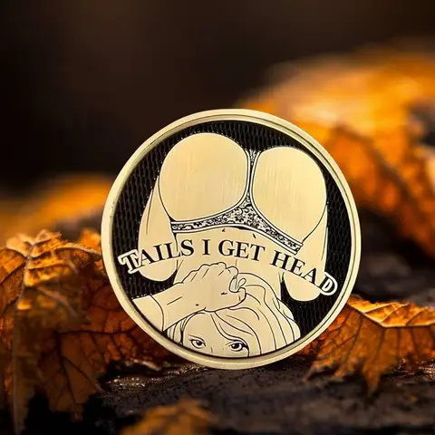 Sexy Woman Heads I Get Tail Tails I Get Head Double Side Adult Sexy Sexy Challenge Coins Lucky Token Gift