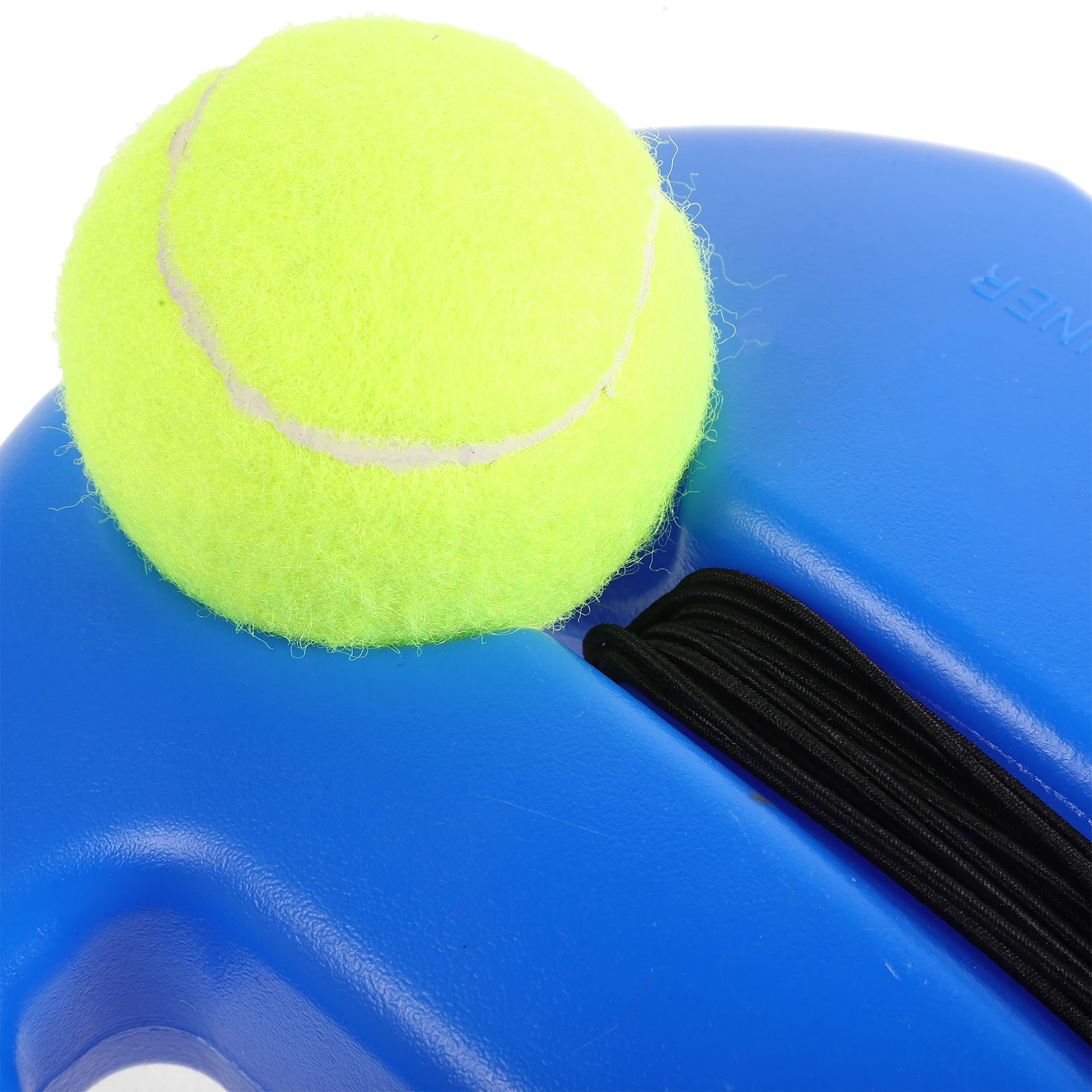 1 مجموعة مدرب التنس مجموعة الأزرق المحمولة عدم الانزلاق قاعدة مقاومة للاهتراء معدات التدريب للمبتدئين التنس ممارسة أداة مضرب