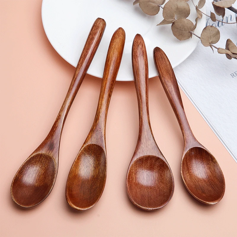 

1pc Wooden Spoon Bamboo Kitchen Cooking Utensil Tool Tea Honey Coffee Soup Teaspoon Catering for Home Restaurant Kitchen
