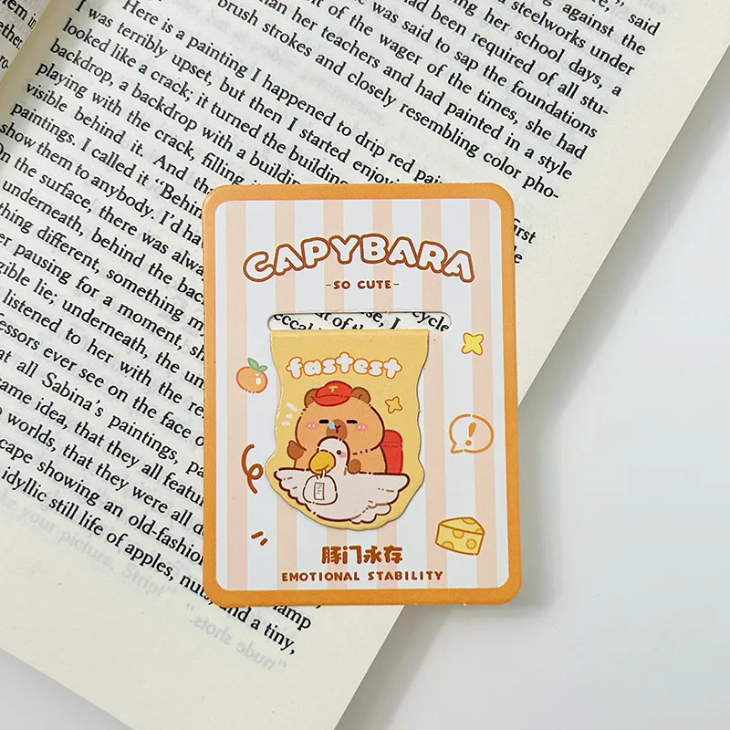 60 teile/los kawaii capybara magnet lesezeichen niedliche Büroklammer buchmarke für bücher schul bürobedarf schreibwaren geschenk