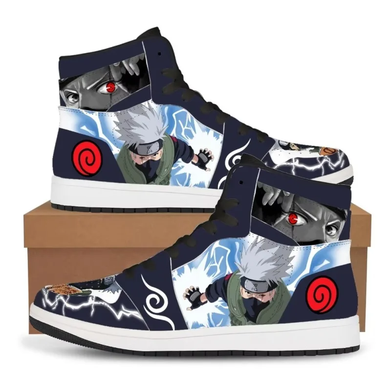 Naruto Anime Uchiha Itachi Akatsuki Sneakers Scarpe casual Scarpe da basket Stampa di cartoni animati Scarpe basse comode Regalo di compleanno