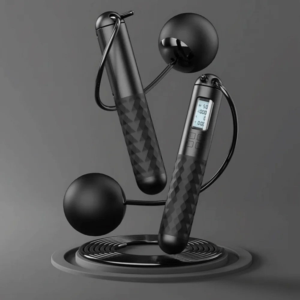 Portable Cordless Ropeless Jump Rope Anti-Skid Weight Loss Counting Skipping Rope Smart With Counter Digital Skip Rope Home Use