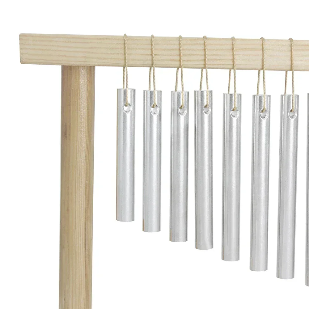 Standing Wooden Frame Playing Wind Chime 20 Tone Wind Chimes with Stick Percussion Instrument Decoration