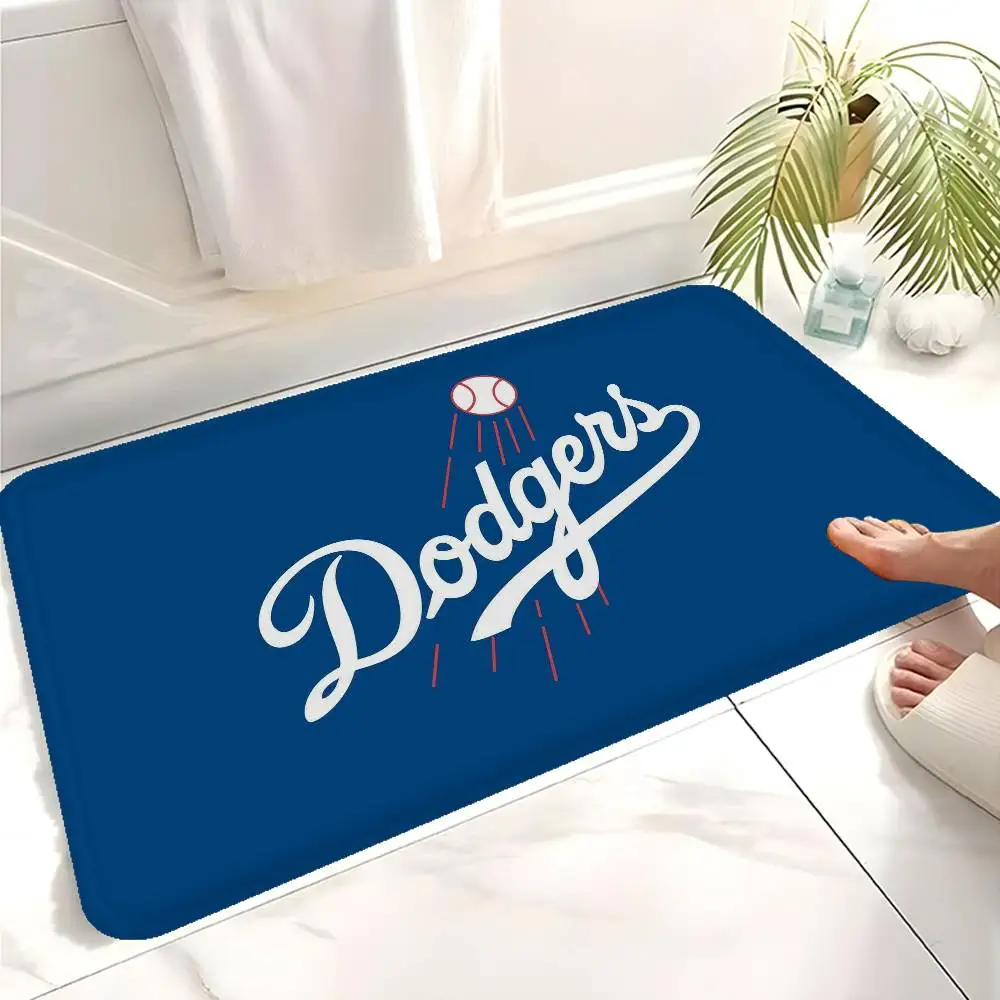 Los Angeles D-Dodgers Entrance Door Mat Washable Non-Slip Living Room Sofa Chairs Area Mat Kitchen Welcome Doormat