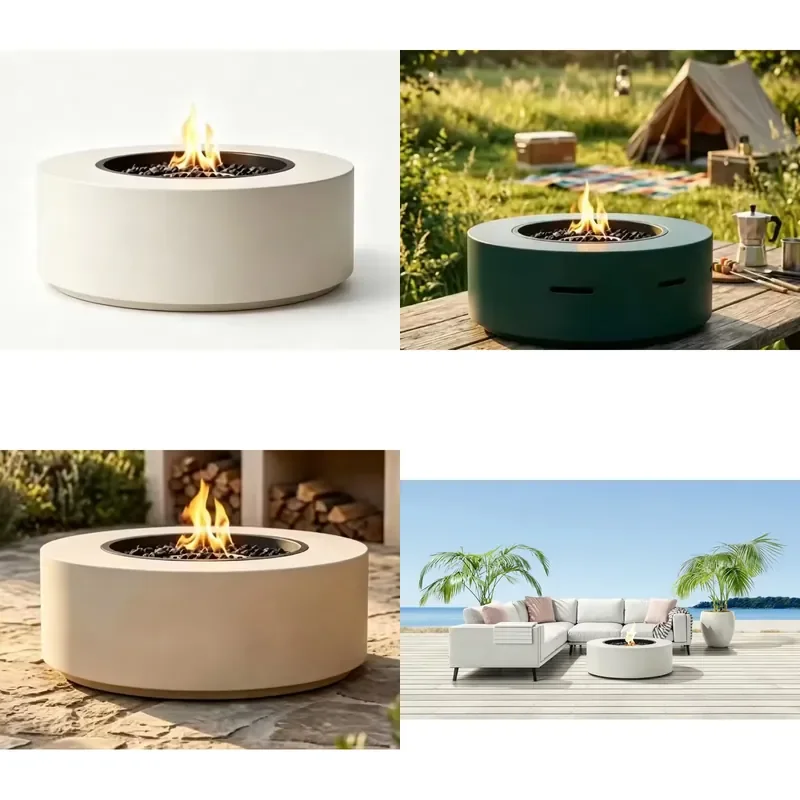 High End Custom Carbon Steel Fireplace Multi Fuel Heating Solution with Tempered Glass Protective Cover for Luxury Villa