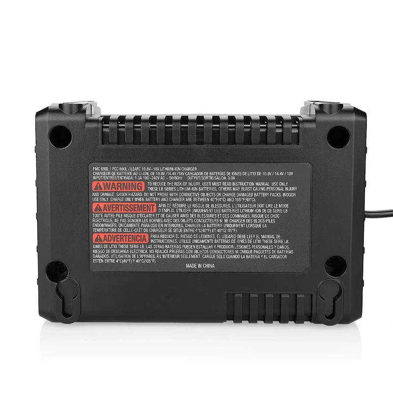 Quick change charger for charging cable 20V max. 20V Black & Decker/Porter-Cable Lithium Ion Battery and Charger Cable