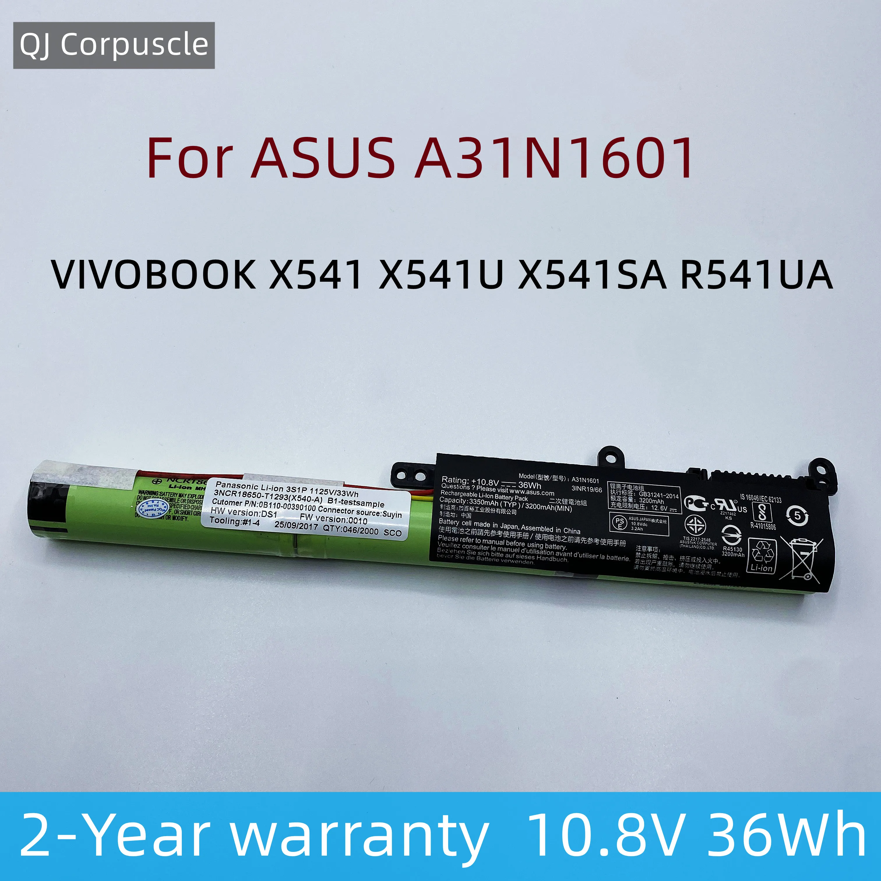 

New Original A31N1601 Laptop Battery For ASUS VIVOBOOK X541 X541U X541SA X541SC X541UV R541UA R541UA-RB51 F541UA 0B110-00440000