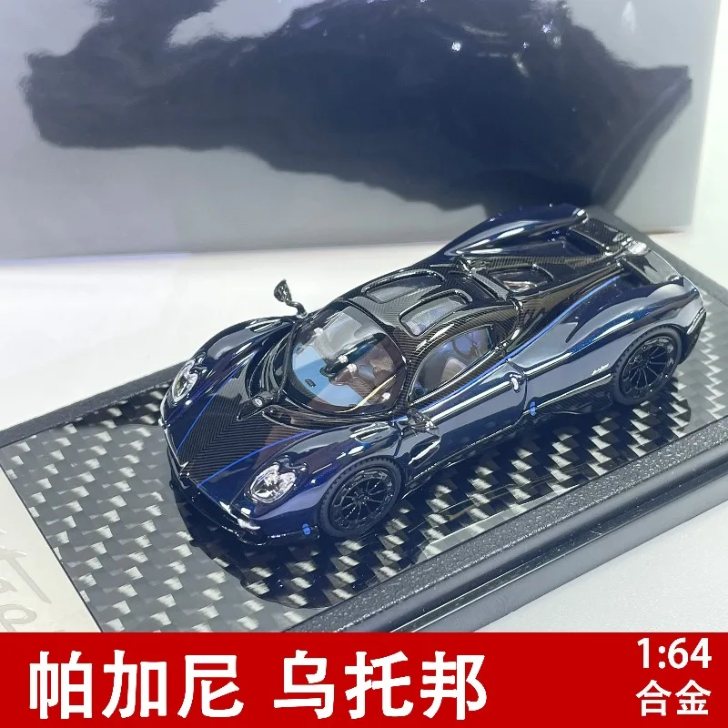 en-stock-1-modele-de-voiture-statique-en-alliage-de-carbone-bleu-noir-64-pieces-article-decoratif-creatif-cadeau-de-vacances