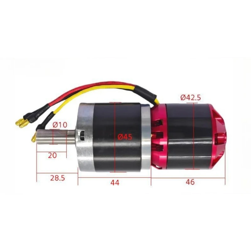 45-4250 High Power DC Brushless Motor Long Life High Speed High Torque Planetary Gear Motor