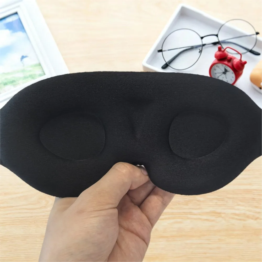 3D Interior Concave Eye-Protection And Light-Blocking Sleep-Shaped Stereoscopic Eye Mask With Nose-Pad Design Holiday Gifts.