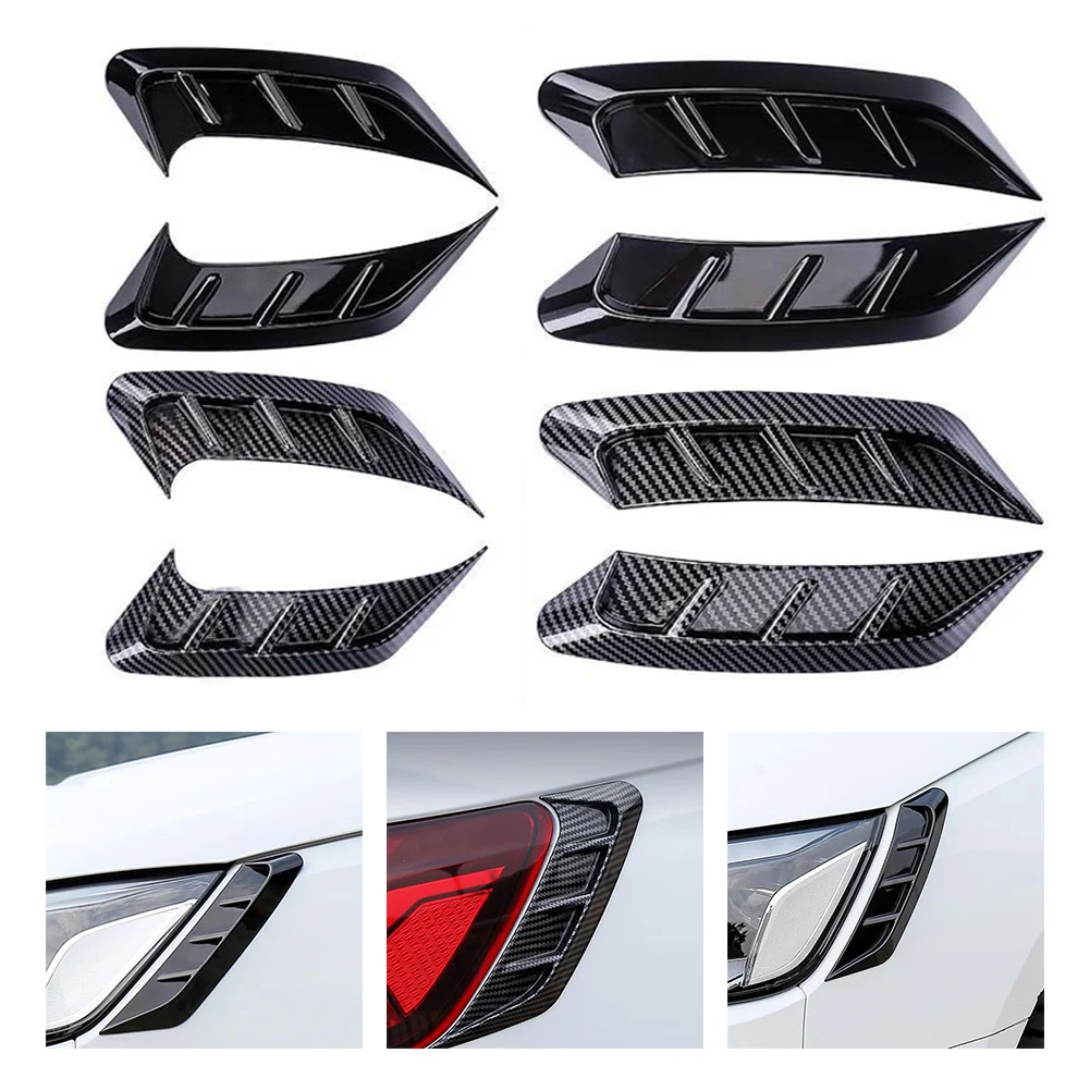 01     Car Headlight Eyebrow Eyelids Stickers Trim Cover Light Eyelid Eyebrow Stickers Multifunctional Car Light Eyebrow Cover