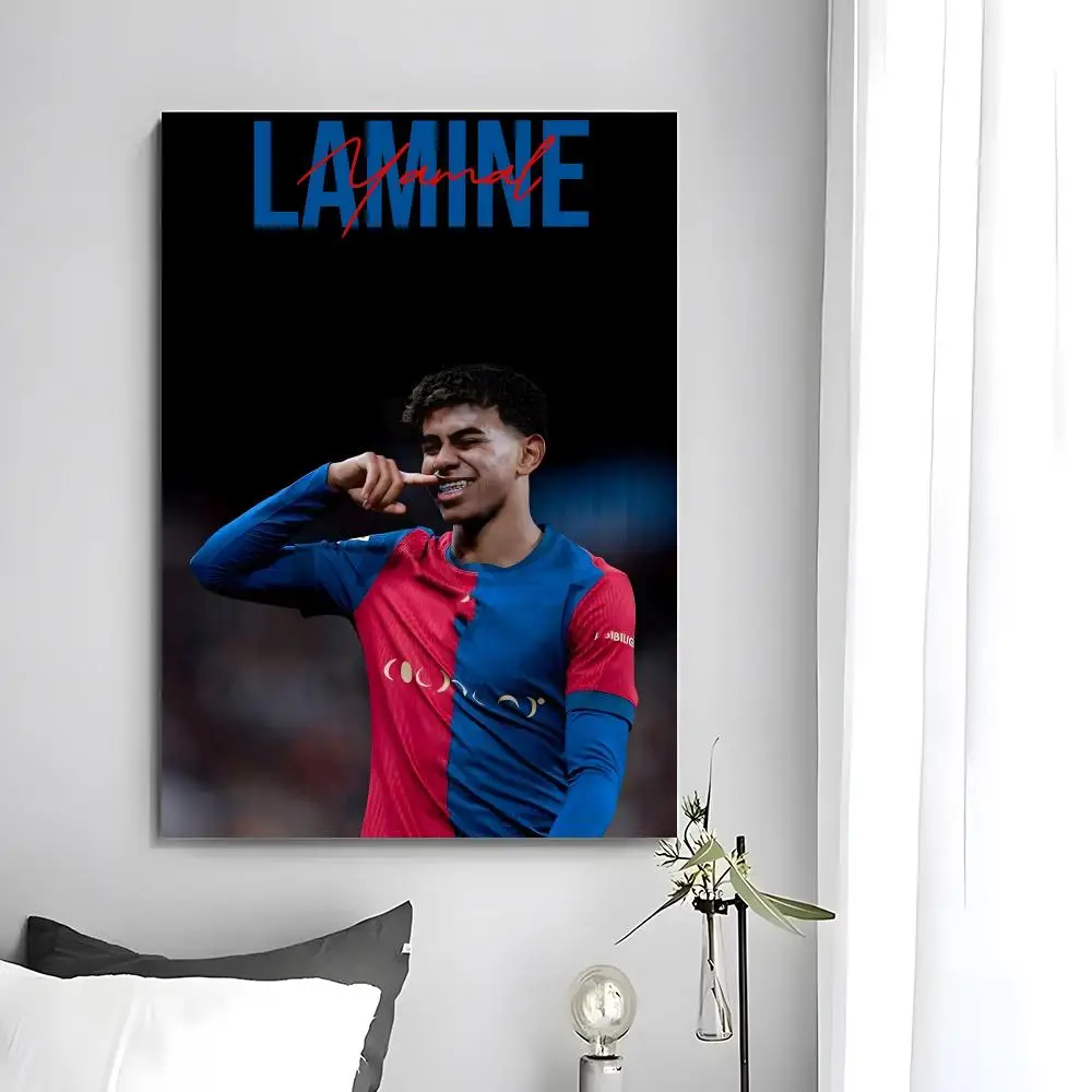 Fußball-Poster L-Lamine Y-YaS Poster Wandkunstdruck Geeignet für Wohnzimmer Schlafzimmer Bar Salon Heimdekoration Geschenk – Detail 7