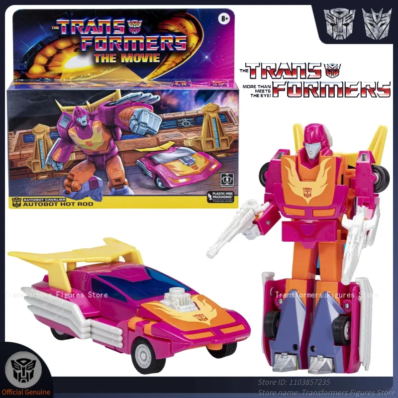 В наличии Трансформер Классический фильм G1-Hot Rod Мультяшная фигурка Аниме Передвижной робот Модель Студия Динозавр Веселые игрушки Подарки