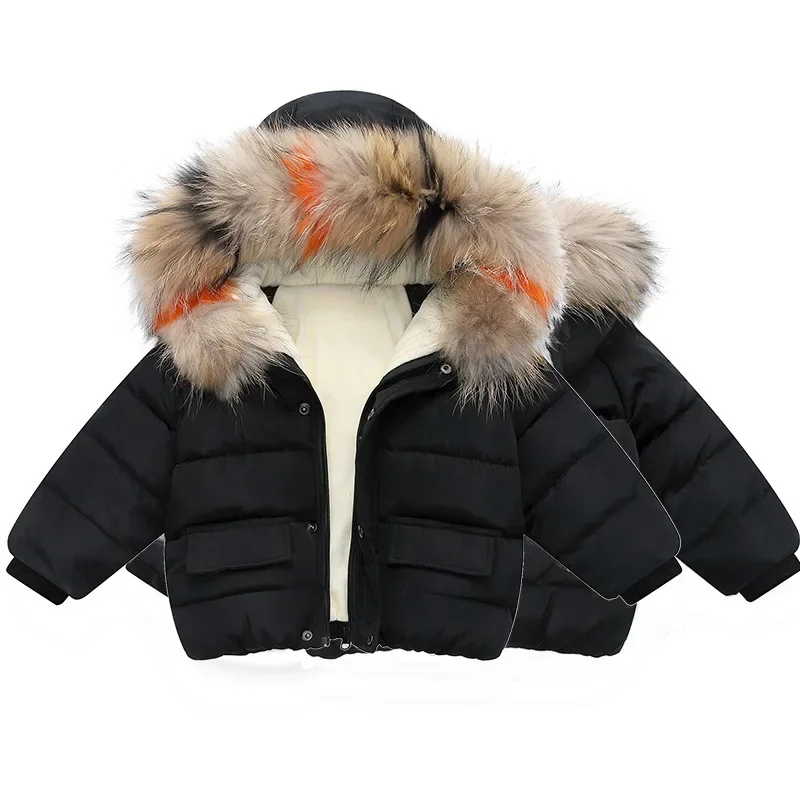 

Boys Jacket Fashion Autumn Winter Jacket Coat for Kids Warm Thick Hooded Children Outerwear Coat Child Boy Girls Clothing