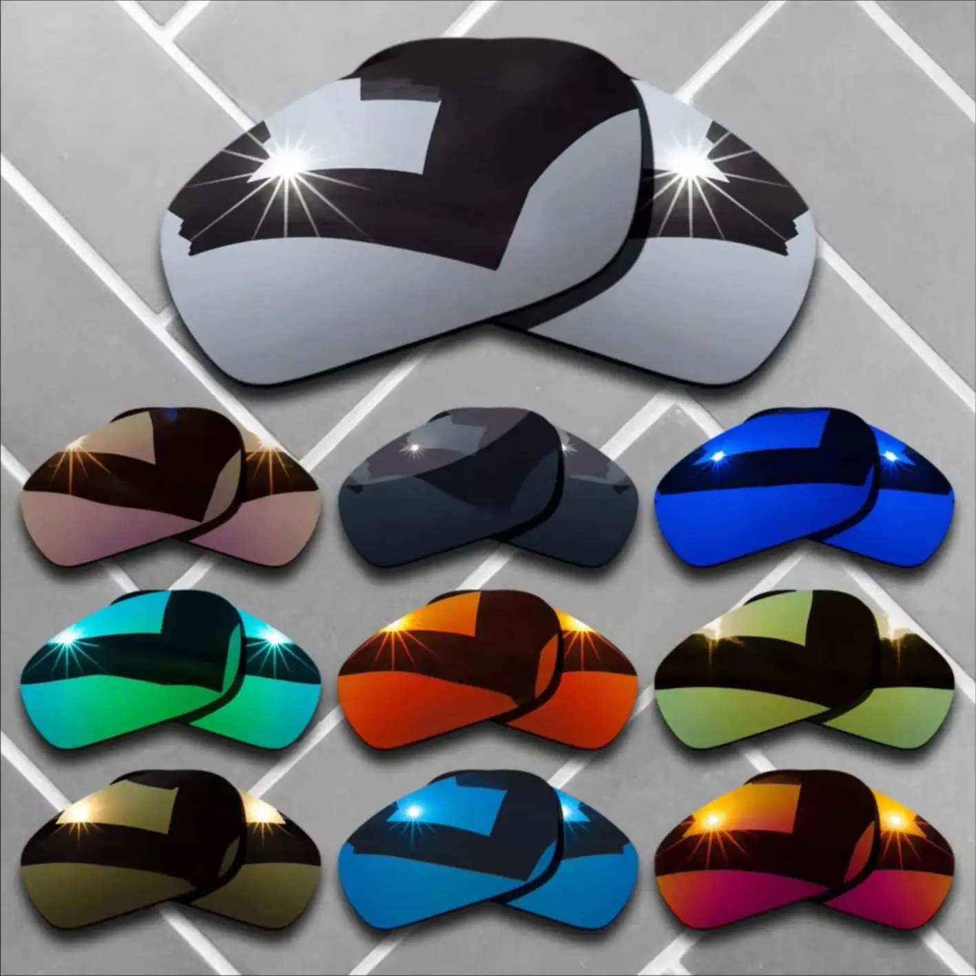 

Сменные линзы для поляризационных солнцезащитных очков для оправы RB2027 62 мм — несколько вариантов