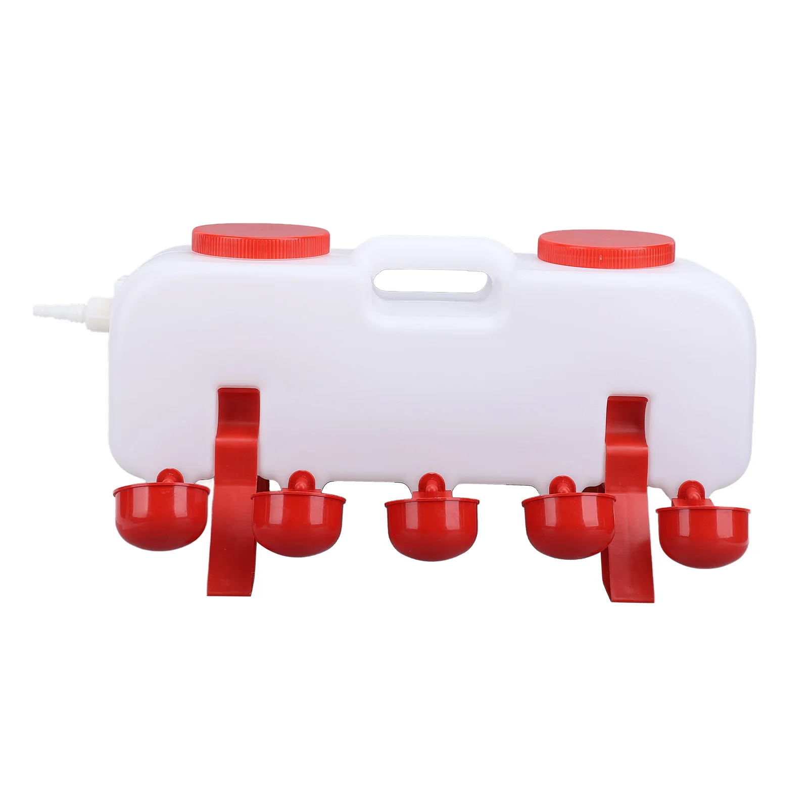 Automatic Chicken Waterer Dispenser 10 Liters Poultry Water Feeder With10 Chicken Waterer Cups for Duck Geese Duck Waterer