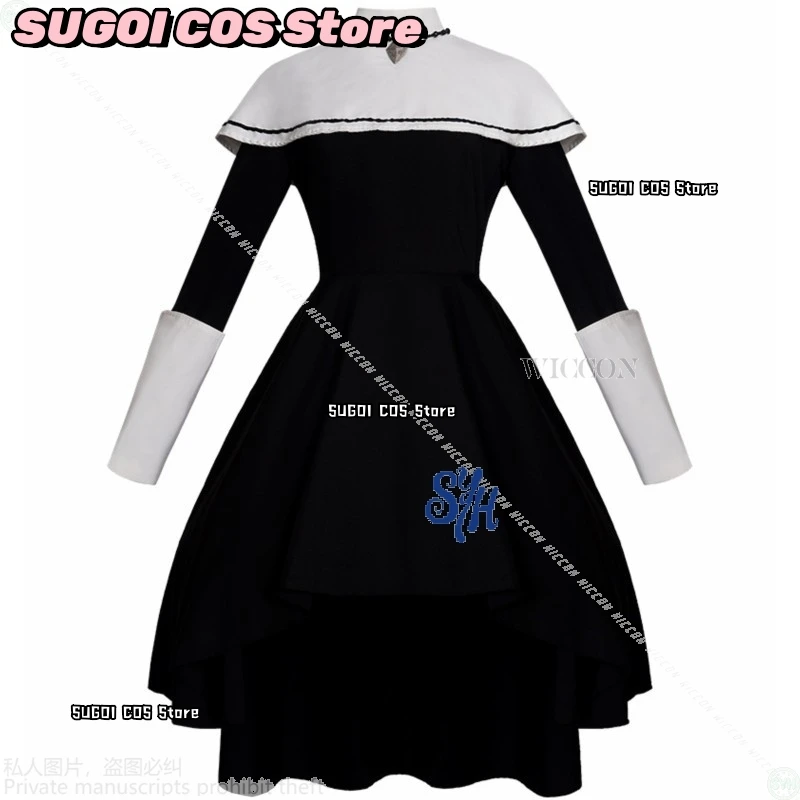 Yoisaki Kanade Косплей Аниме Игровой проект Sekai Idol Nightcord At 25:00 Черный Длинный Винтаж Готическая Лолита Хэллоуин Красина {SUGOI COS}