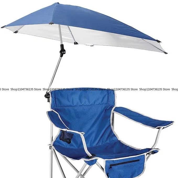 

Large Plus Side Pocket Sunshade Chair, Casual Folding Beach, Fishing, Crew, Outdoor Umbrella Chair