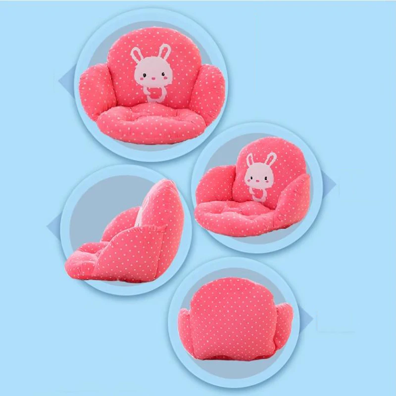 Office Chair Mat Autumn Winter One-piece Student Stool Cushion Cartoon Cute Plush Seat Cushion Soft Thicken Backrest Cushions