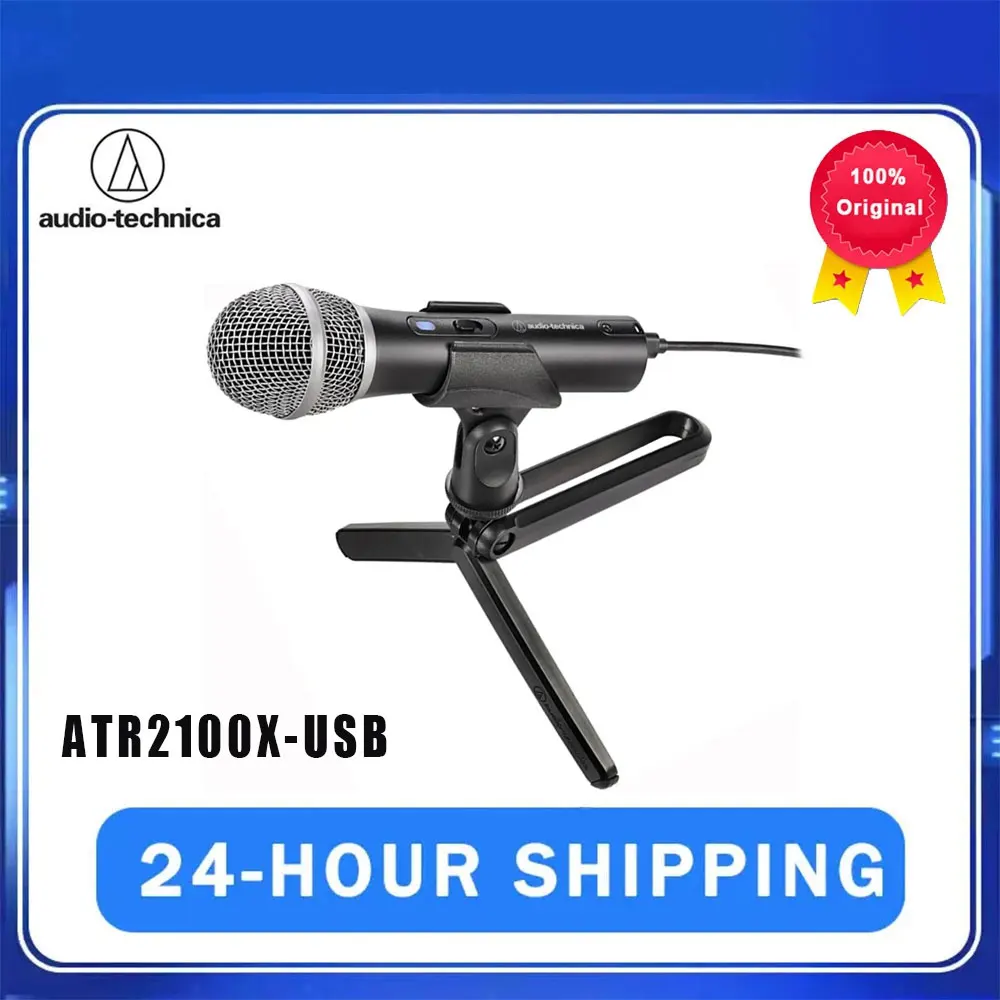 Audio Technica ATR2100x-USB Wired Microphone Cardioid Dynami With XLR/USB Port Headphone for mobile phone 100% Original