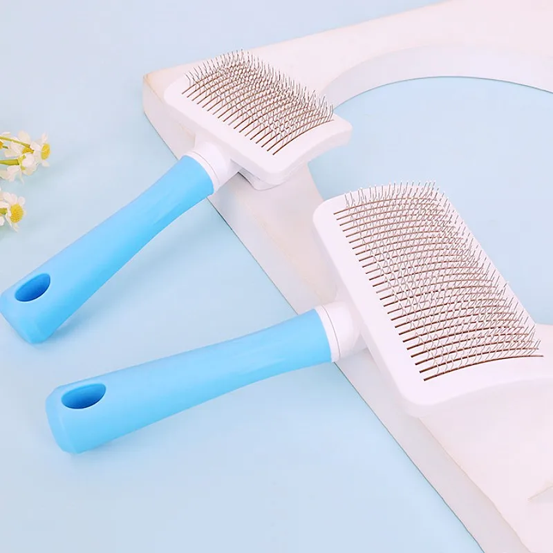 

Dog Comb Automatic Dogs Brush Pet Hair Remover Self Cleaning Cat Brush One Button Comb for Dogs Hair Knot Cleaning Pet Supplies