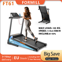 Formill FT61 Składana bieżnia wyświetlaczem LED,pilotem,regulacją,podkładką do chodzenia1-13,5 km/h,maksymalne obciążenie 135 kg