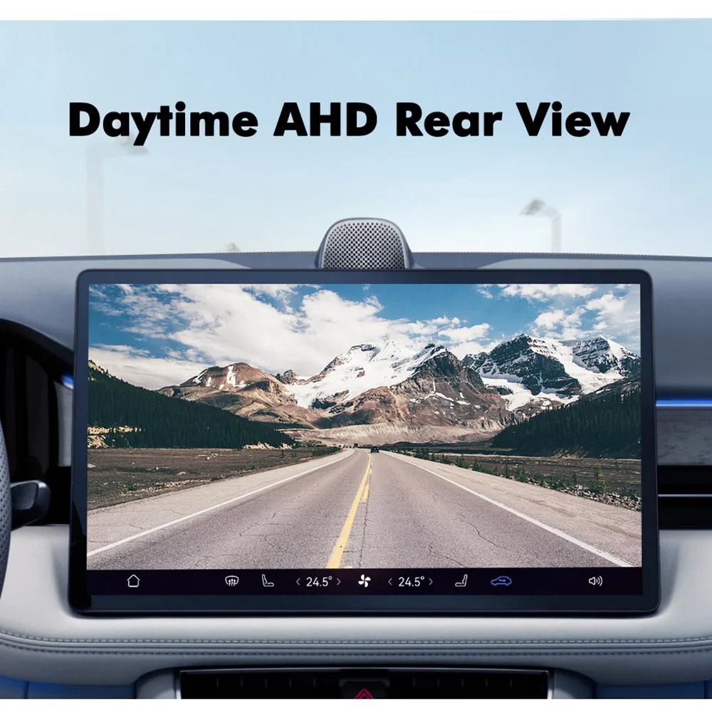 Wide Angle Fisheye Car Camera AHD 1080P CVBS Switchable, HD Night Vision IP68 Waterproof Front Rear View Reversing Parking Camer
