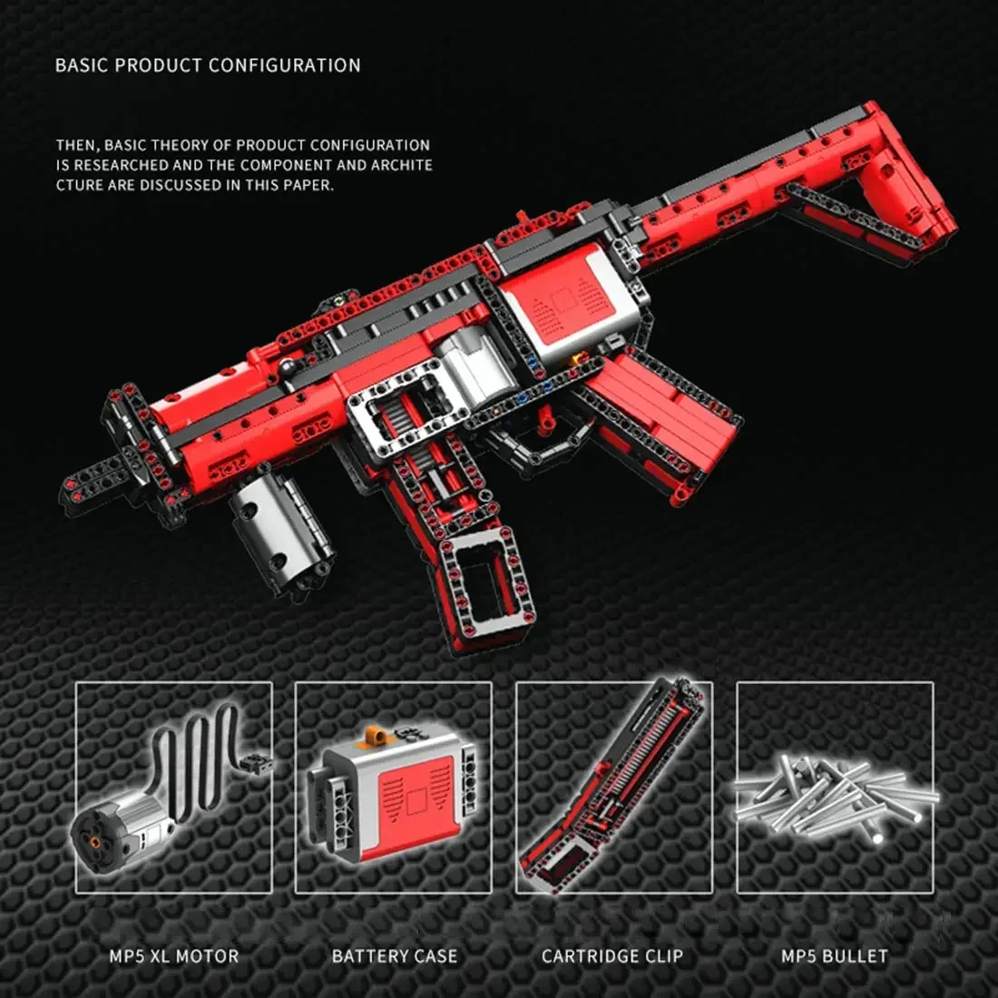 

WW2 Military UMP5 Building Blocks Weapon Building Blocks Gun MOC-29369 Soldier Army Electric M249 Weapons Building Blocks Toy