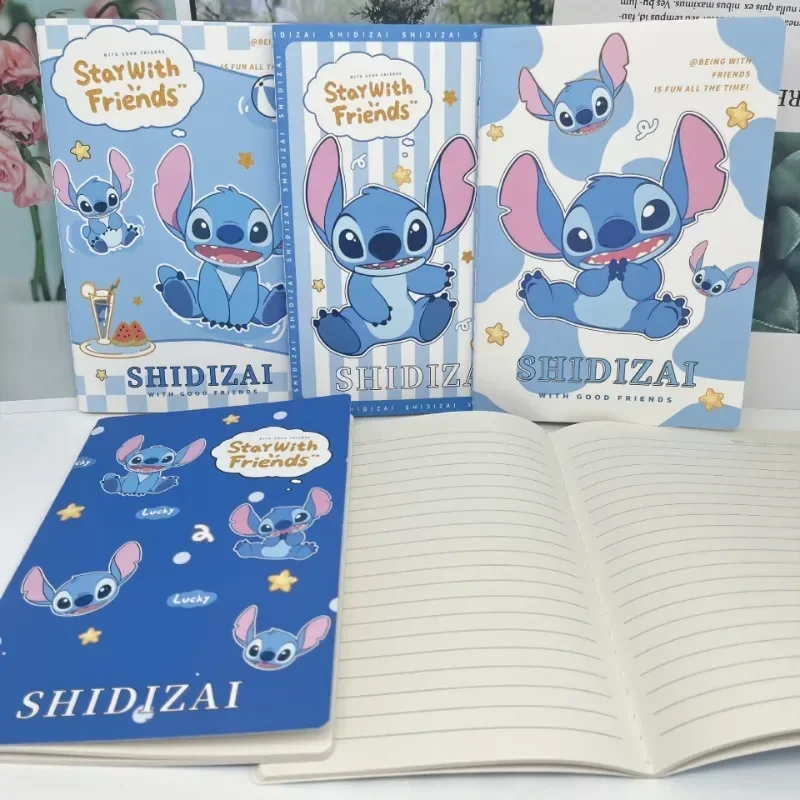 Anime Disney Stitch notatnik Cute Cartoon Stitch Kawaii cewka książka pamiętnik materiały edukacyjne artykuły biurowe prezenty świąteczne dla dzieci