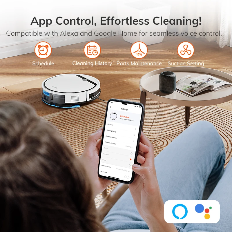 ILIFE V7s Plus Vacuum Cleaner Robot ,120mins Automatic Charging,Home Appliance,For Sweeping Mopping Smart Home Clean Machine