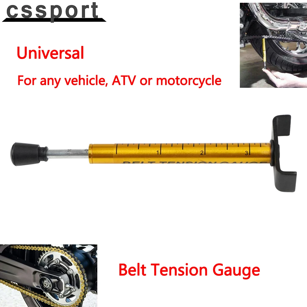 Universal 10 Lb Belt Tension In Gauge Metal Motorcycle Belt Tension Tool For Accurate Motorcycle Setting Belt Tension Gauge